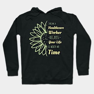 Social Worker Sunflower Design Gifts Hoodie